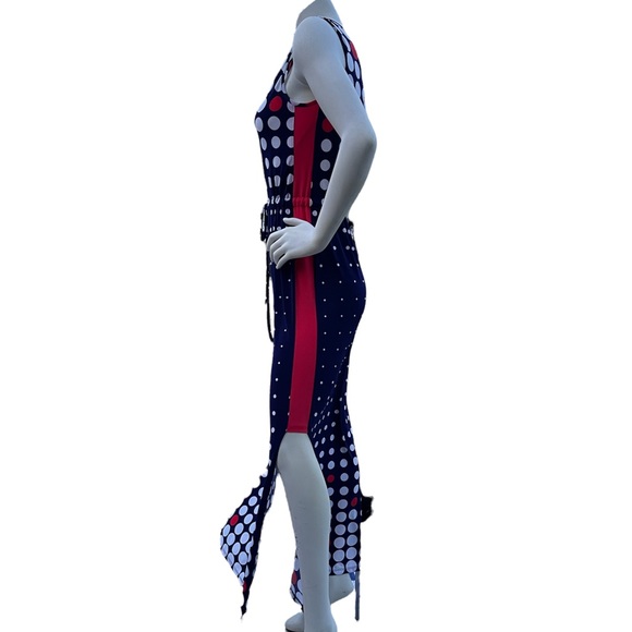 Nine West Polka Dot Sleeveless Dress Size 2P - Picture 6 of 11